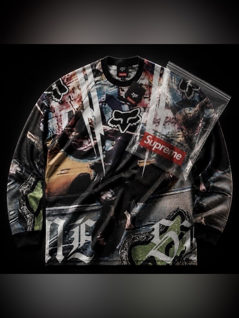Supreme x Fox Racing Long Sleeve Shirt - Size XL - NWT